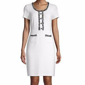 KARL LAGERFELD PARIS SHEATH DRESS, Crepe,SZ 12, NEW WITH TAG, $ 129